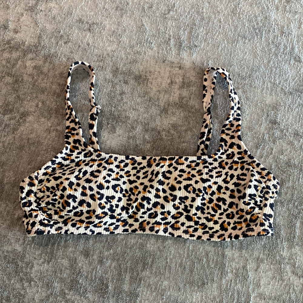 Xhilaration size Medium leopard skin color bikini top. {1081}